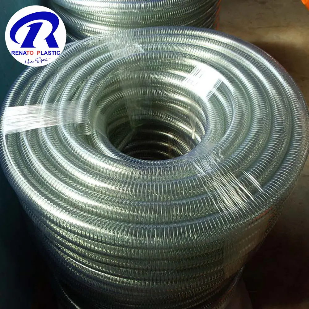 3 Inch PVC Reinforced Spring Steel Wire Hose with Food Grade